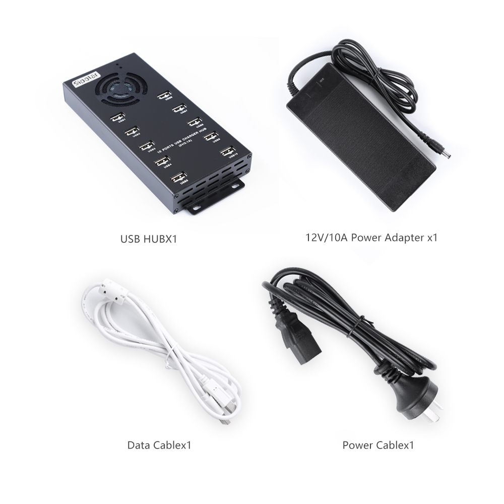 Usb Hub - Hub USB Pengisian Cepat 10 Port