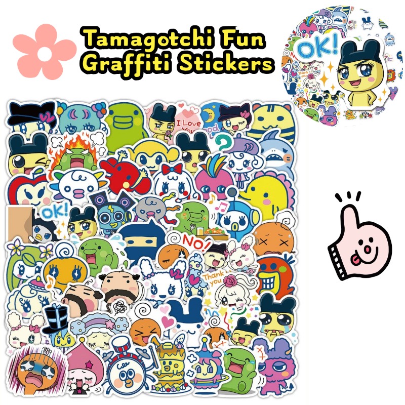 Laptop Original Accessories - Stiker Tamagotchi Jepang Hewan Peliharaan Elektronik
