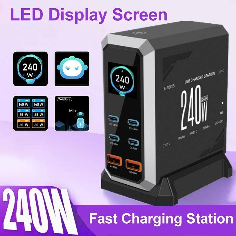 Pengisi Daya GaN 240W BARU 202 - Laptop Charger ulasan dan harga