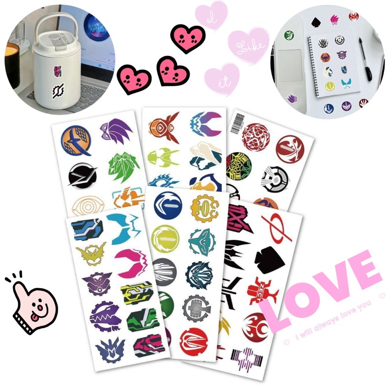 60 Lembar Stiker Logo Kamen Ri - Laptop Original Accessories ulasan dan harga